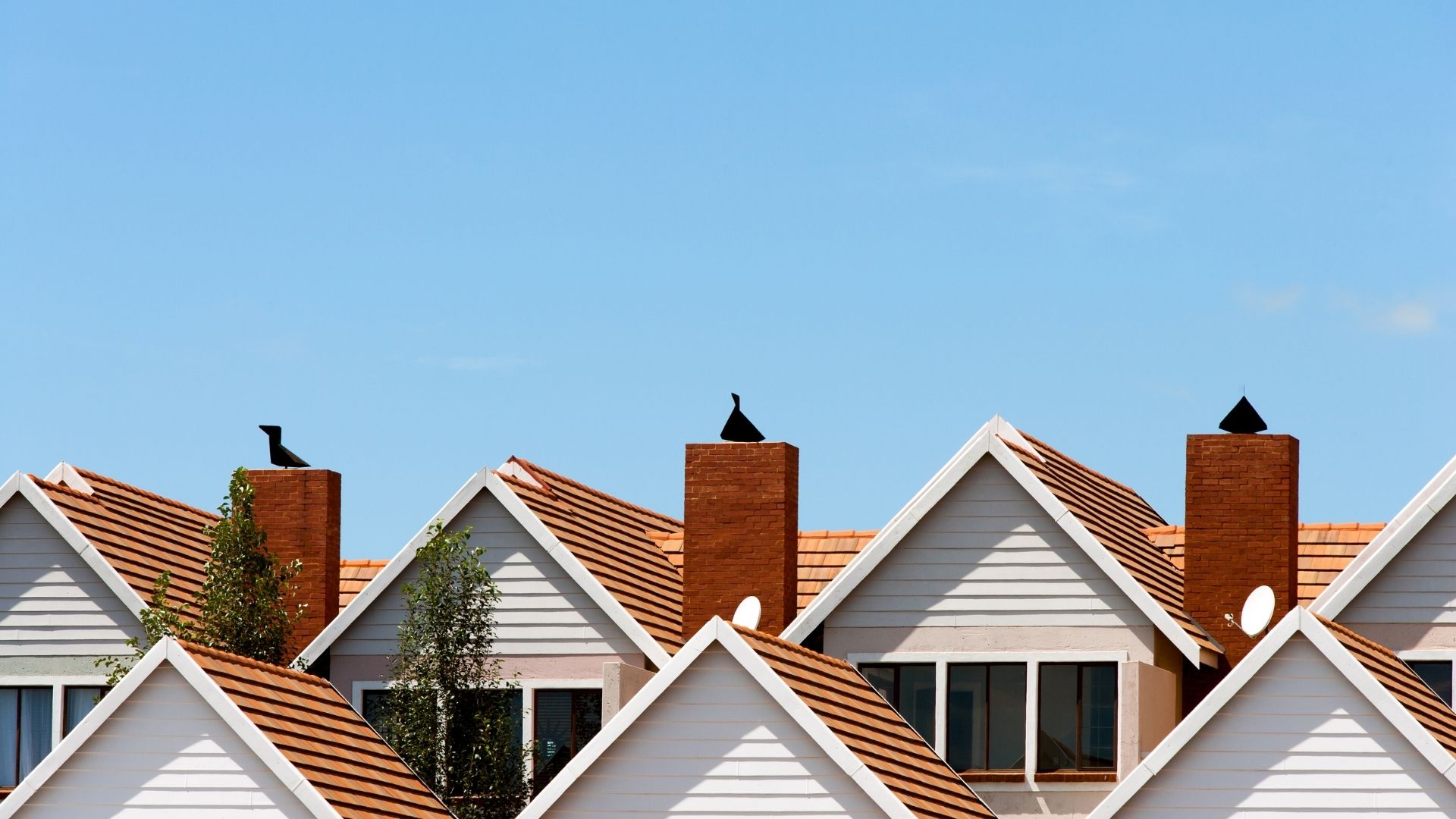 A row of rooftops